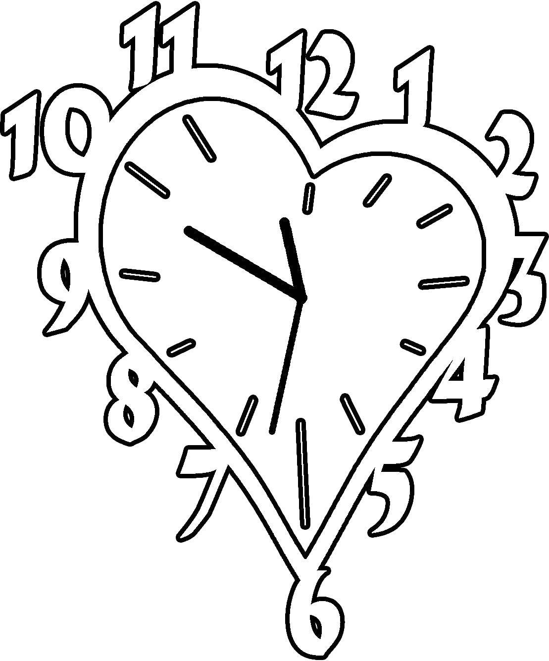 Coloring Watch heart. Category Watch. Tags:  Watch.