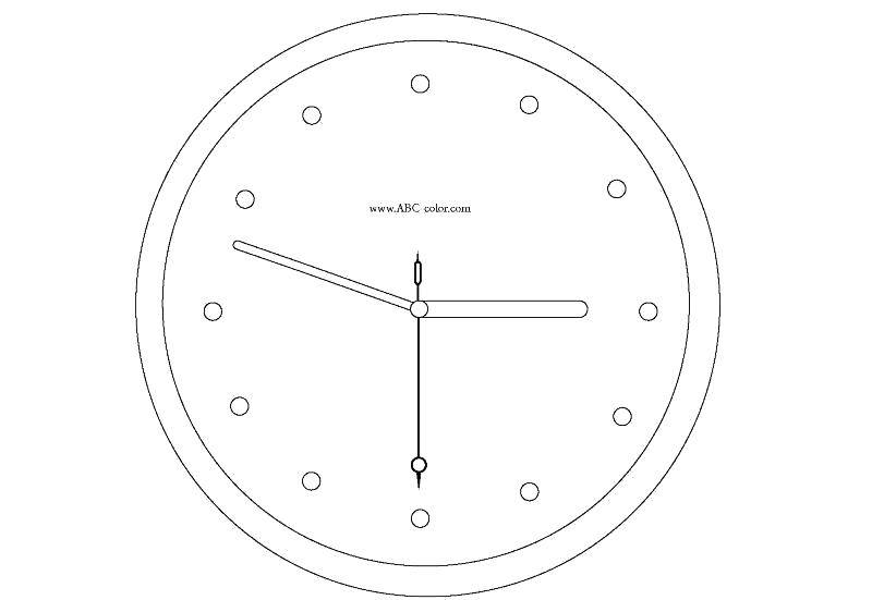 Coloring Wall clock. Category watch. Tags:  Watch.