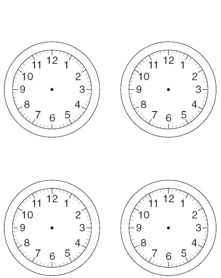 Картинки часов для изучения времени - 61 фото