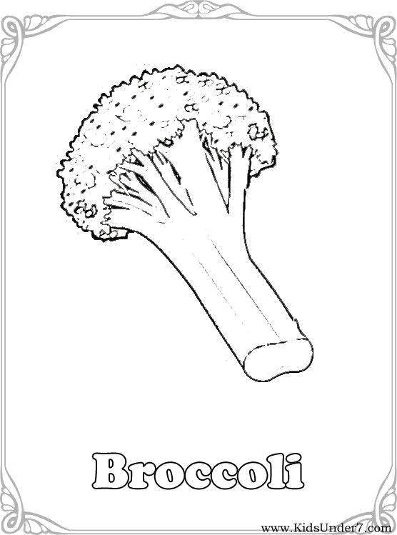 Coloring Broccoli. Category Vegetables. Tags:  Vegetables, broccoli.