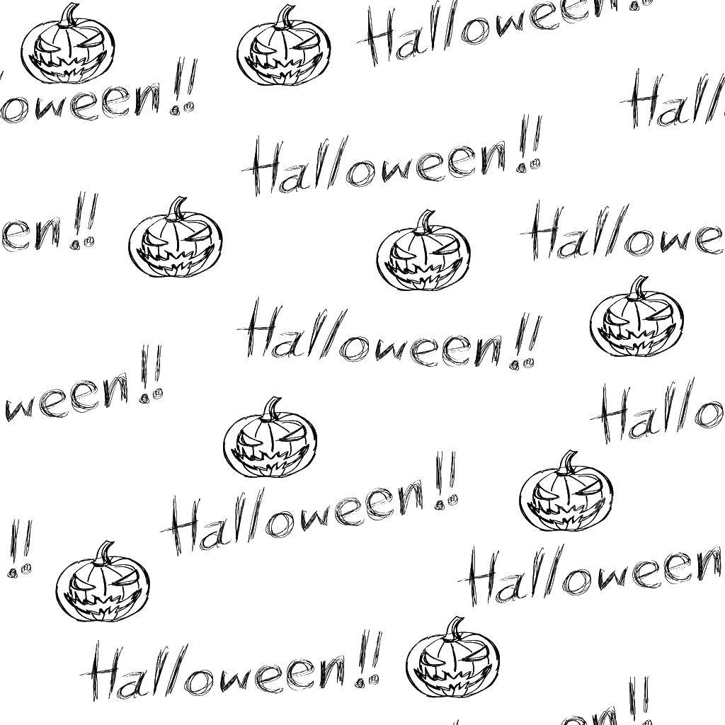 Coloring Halloween. Category Halloween. Tags:  Halloween, pumpkin.