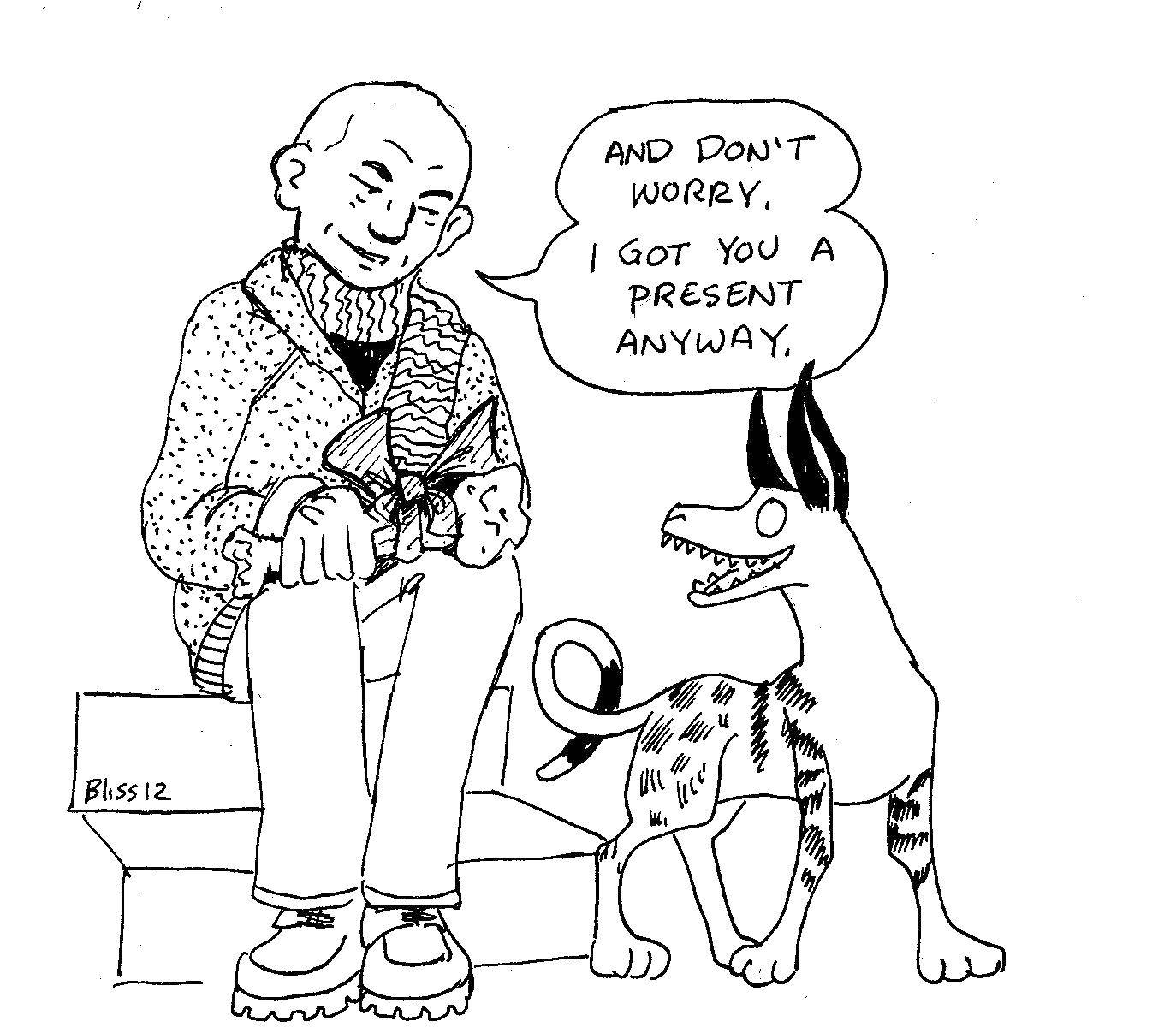 Coloring Host with dog. Category dogs. Tags:  the dog, the owner.