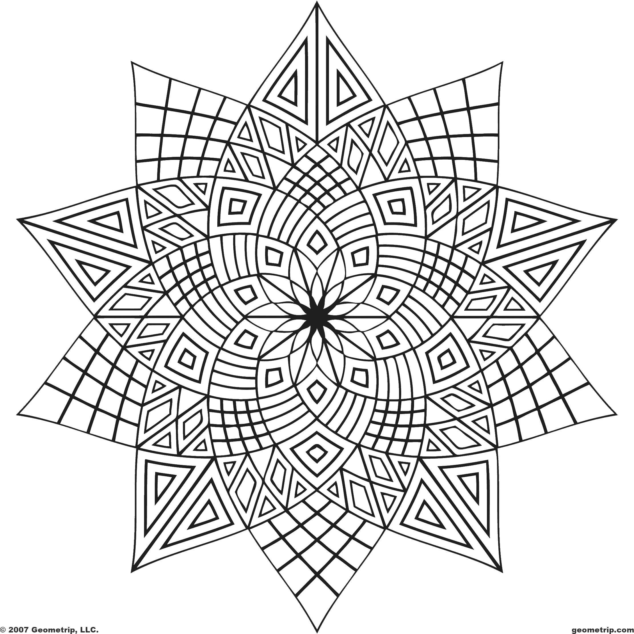 Coloring Patterned flower. Category coloring. Tags:  Patterns, flower.