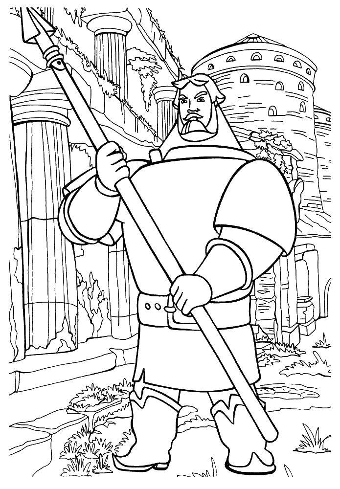 Coloring Hero. Category Fairy tales. Tags:  stories , hero, cartoons.