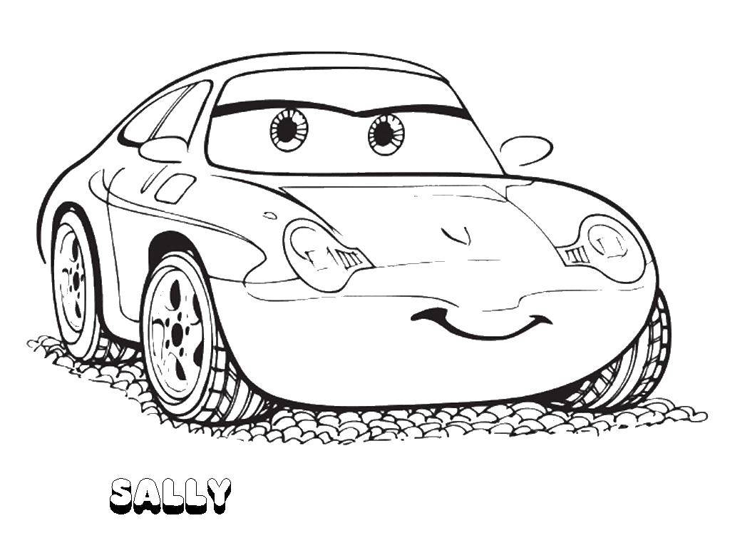 Coloring Sally. Category coloring. Tags:  Transport, car.
