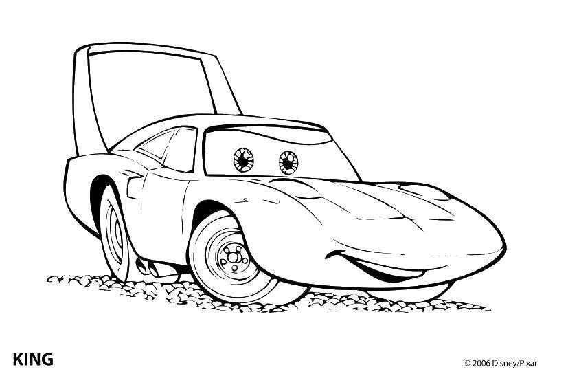 Coloring King. Category coloring. Tags:  Cartoon cars.