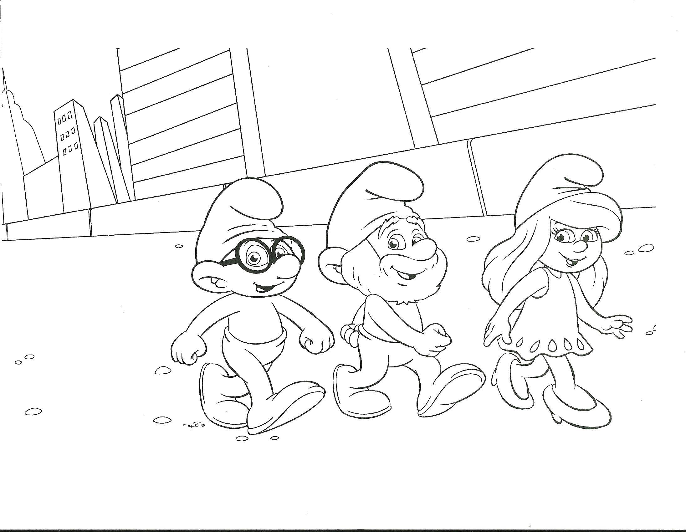 Coloring The Smurfs. Category Smurfs. Tags:  Cartoon character, Smurfs, fun.