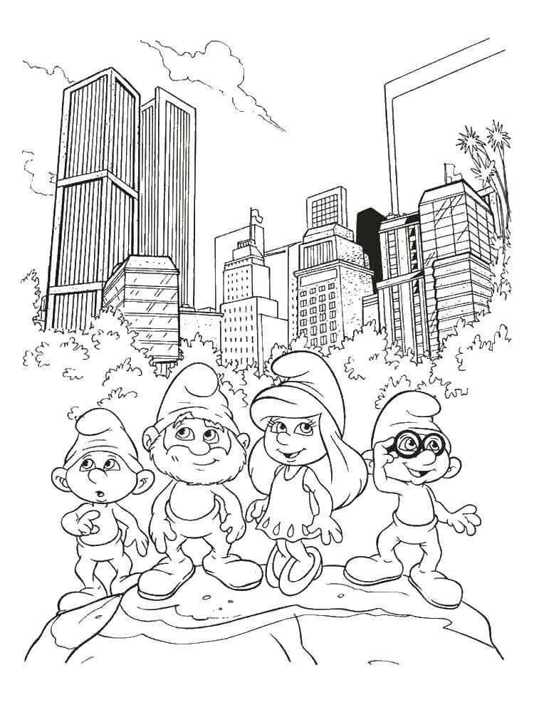 Coloring The Smurfs. Category Smurfs. Tags:  Cartoon character, Smurfs, fun.