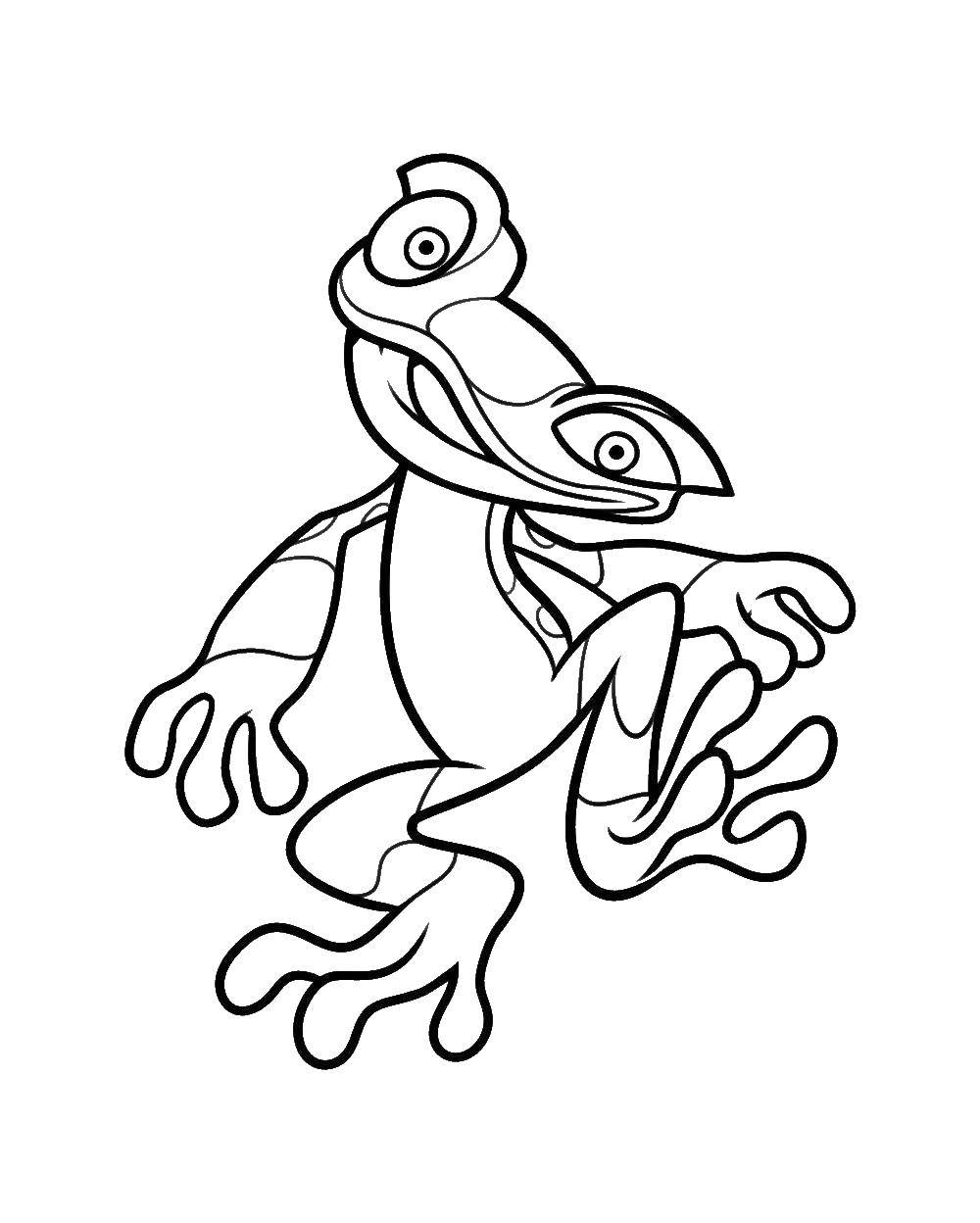Coloring Frog. Category frogs. Tags:  the frog.