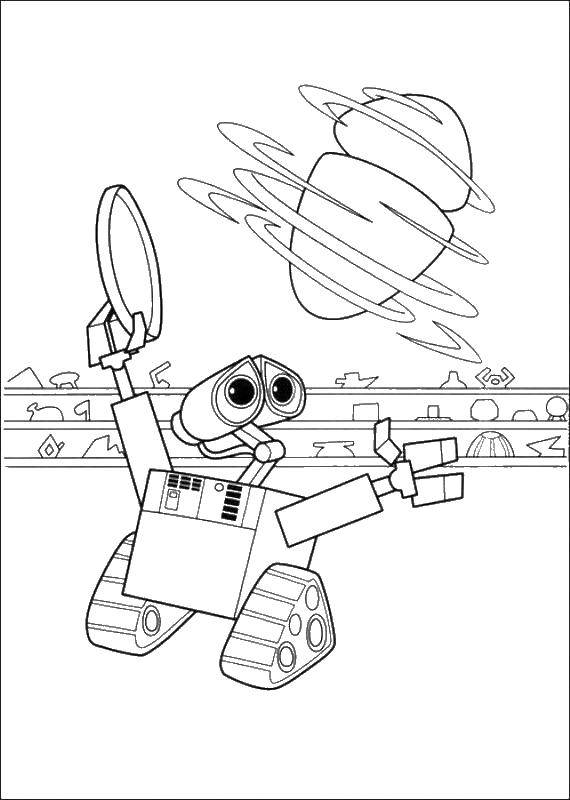 Coloring Valley Robo cleaner. Category WALL AND. Tags:  Valli, Eva.