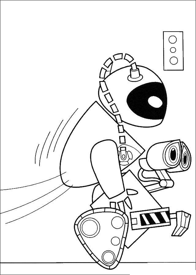 Coloring Eva bear valley. Category WALL AND. Tags:  Valli, Eva, robot.