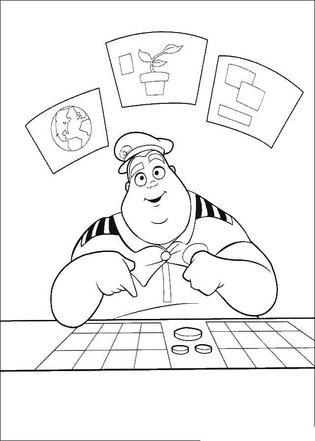 Coloring The captain of the ship. Category WALL AND. Tags:  captain Valli.