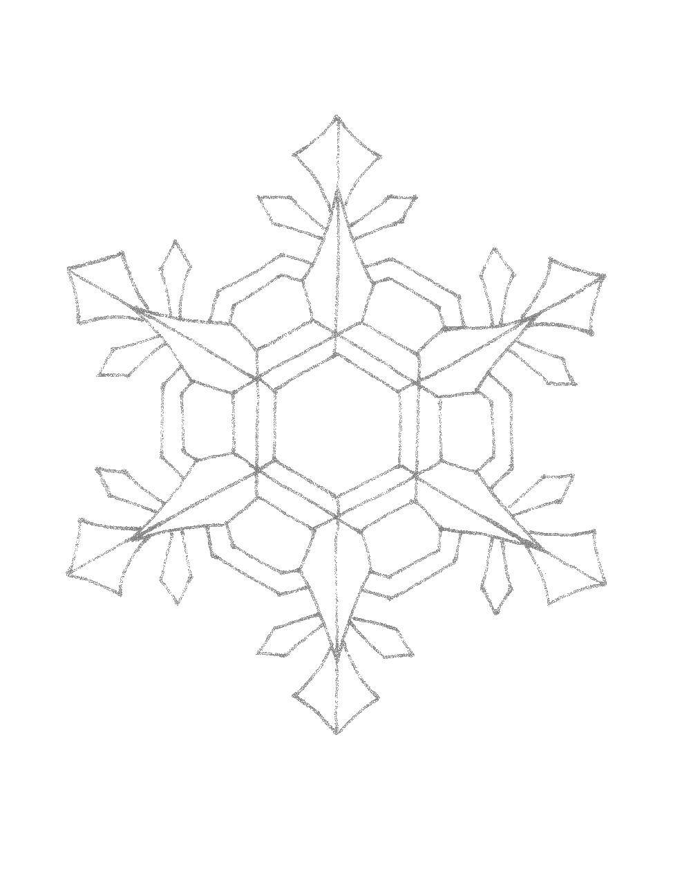 Coloring Snowflake. Category snow. Tags:  snow, snowflake.