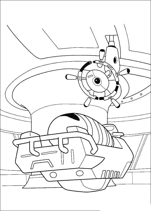 Название: Раскраска Космический корабль и ева. Категория: ВАЛЛ И. Теги: Ева, робот, глаз.