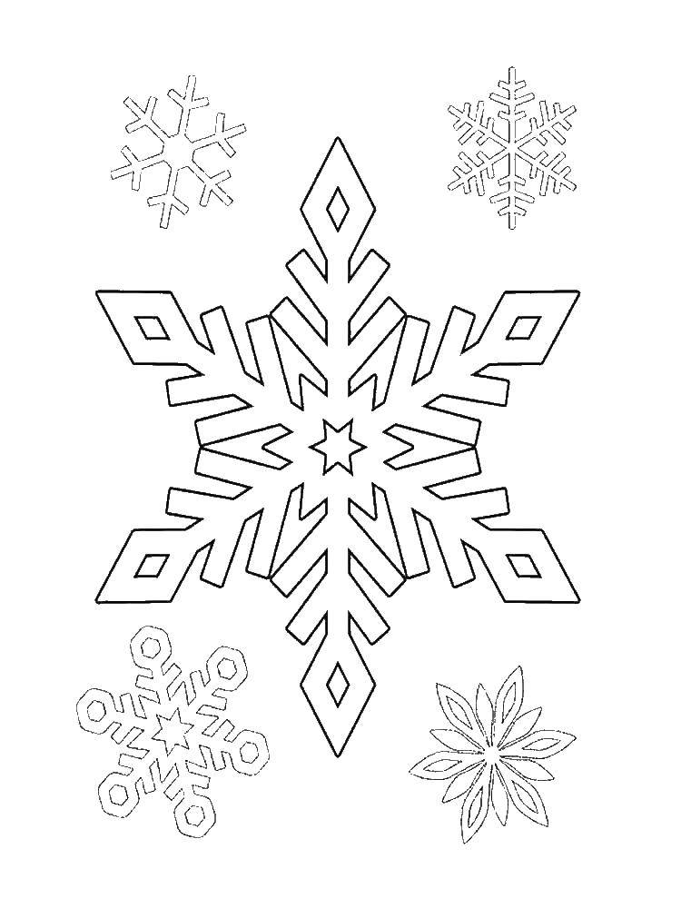 Coloring Snowflakes. Category snow. Tags:  snowflake.