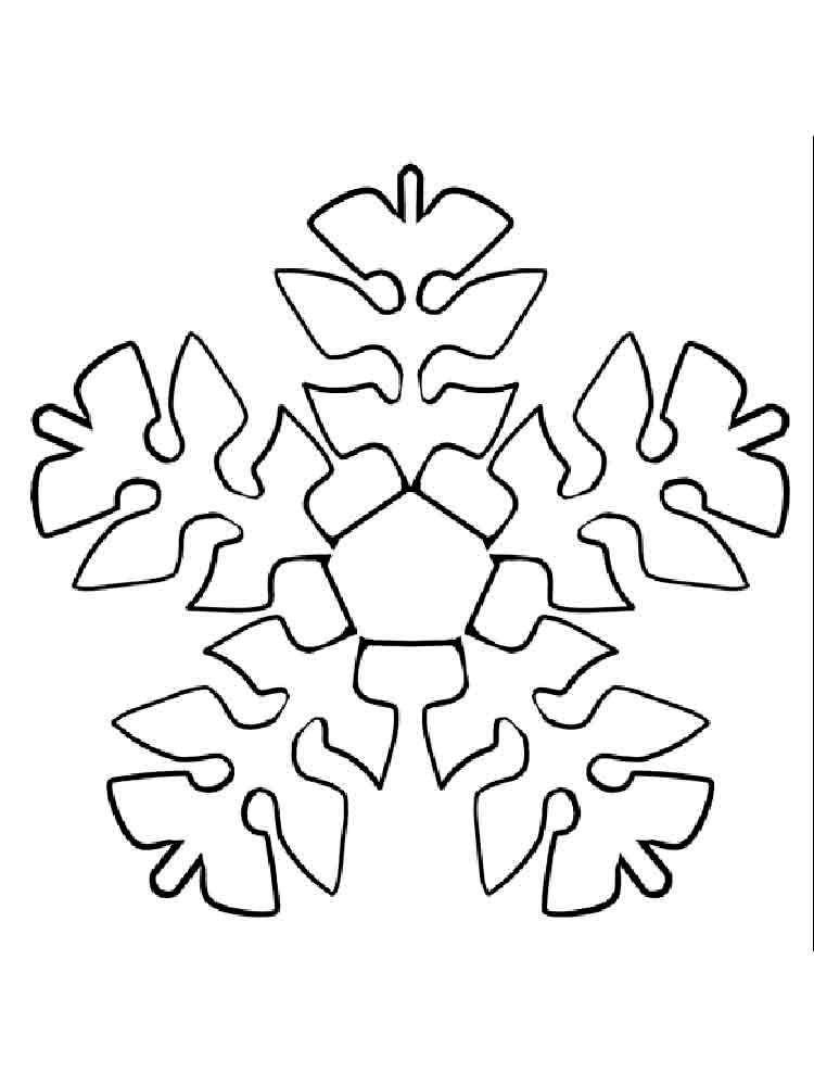 Coloring Snowflake. Category patterns. Tags:  snowflakes.