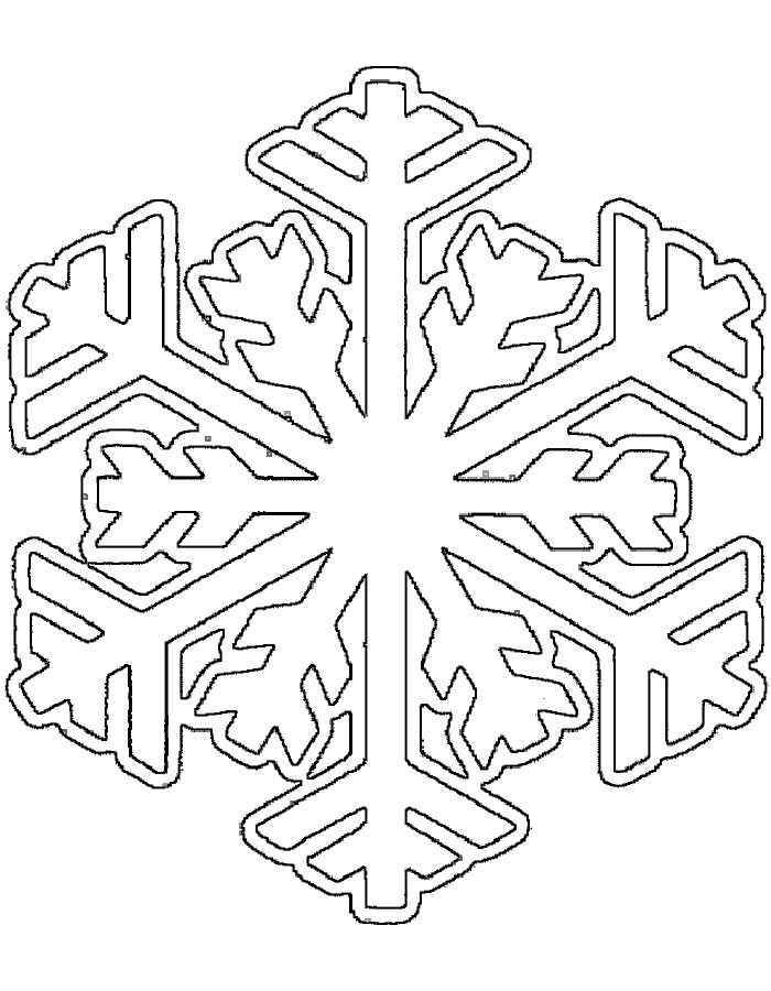 Coloring Large snowflake. Category snow. Tags:  snow, snowflake.