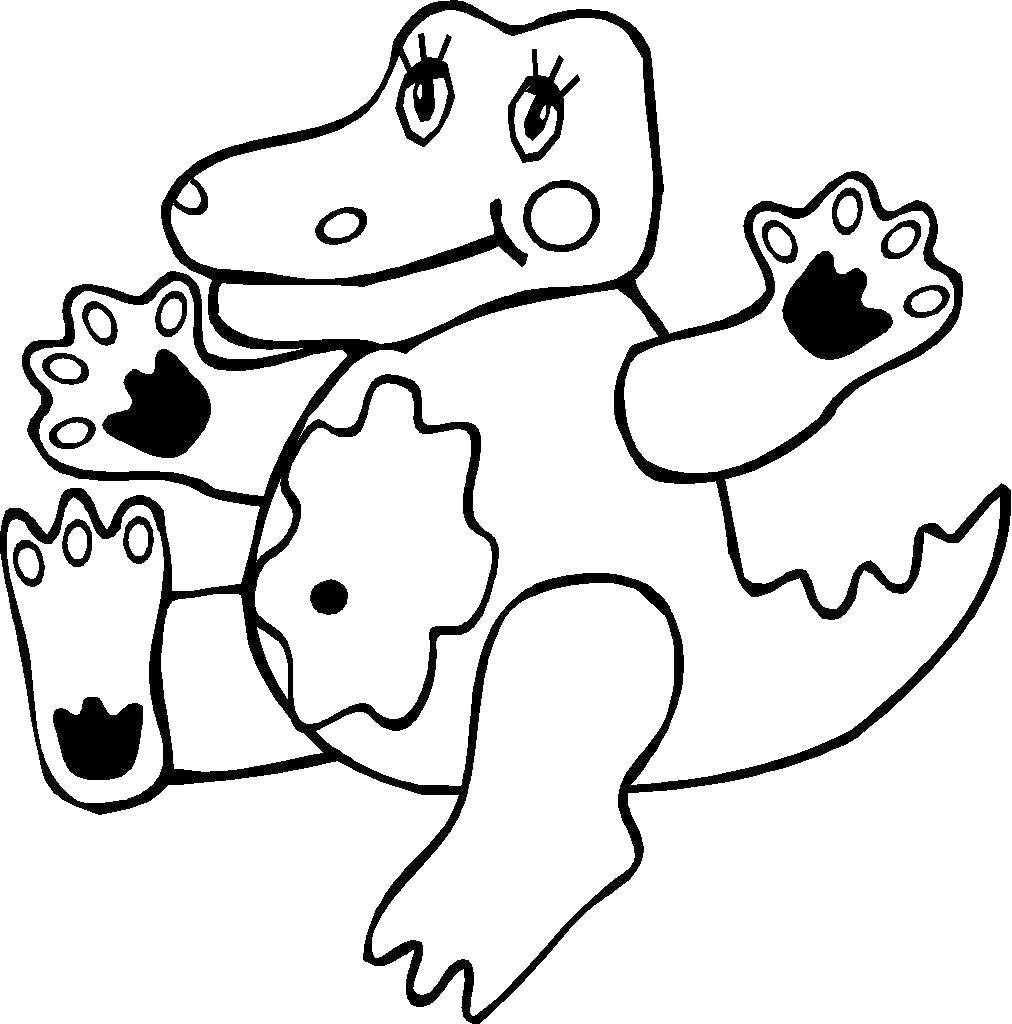 Coloring Crocodile. Category Animals. Tags:  crocodile.
