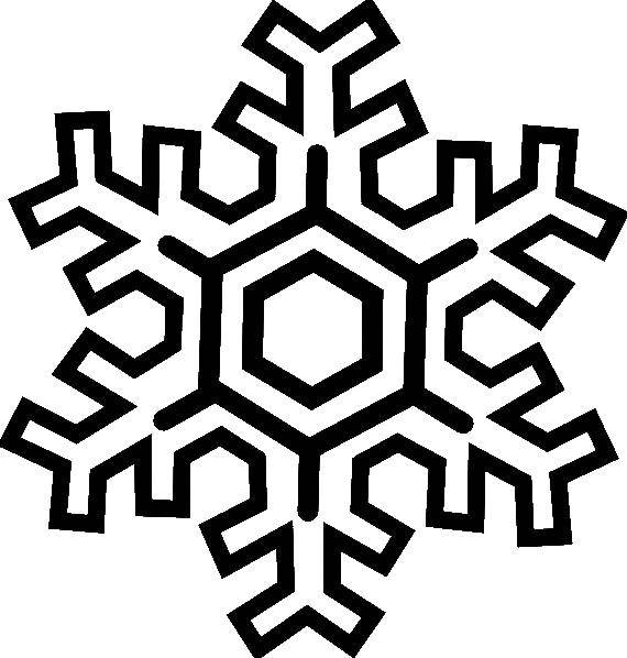 Coloring Large snowflake. Category snow. Tags:  winter, snow, snowflake.