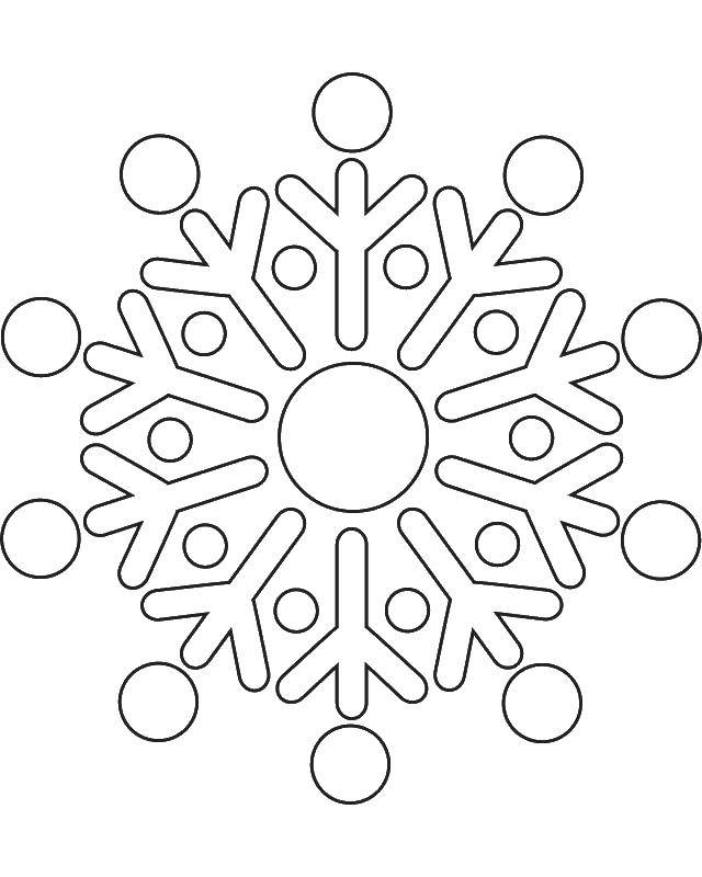 Coloring Drawing of various figures, a kind of snowflake. Category shapes. Tags:  shapes, snowflake.