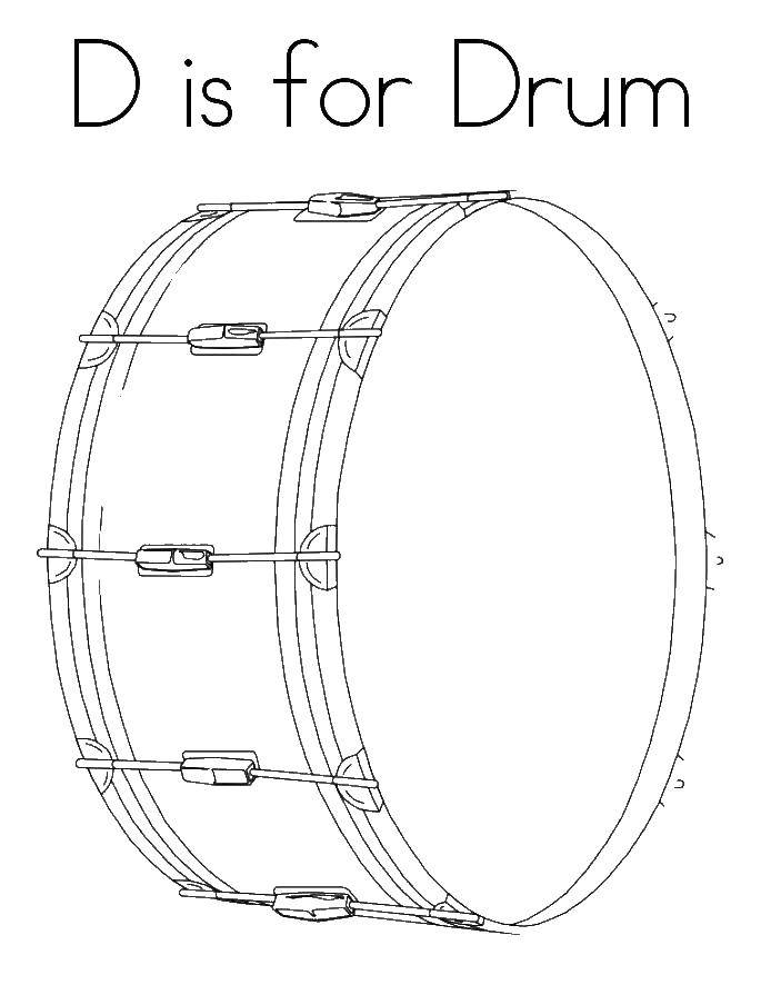 Coloring Drum. Category Drum . Tags:  Drum .