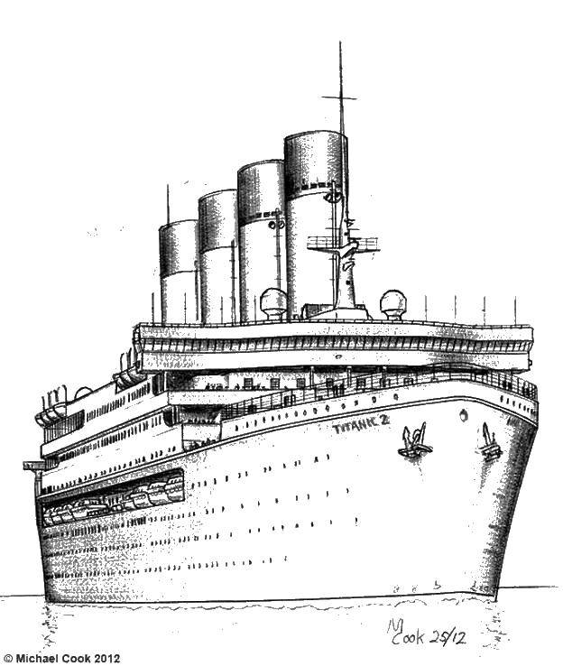 Название: Раскраска Титаник 2. Категория: Титаник. Теги: титаник 2.