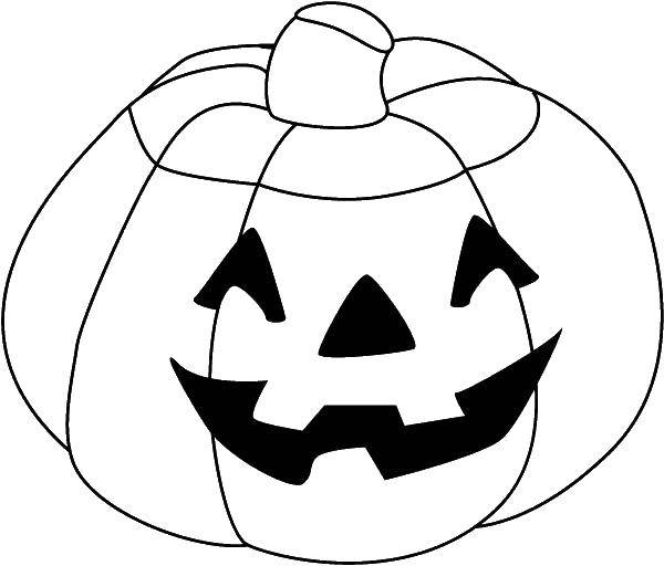 Coloring Pumpkin on Halloween. Category Halloween. Tags:  pumpkin, Halloween.