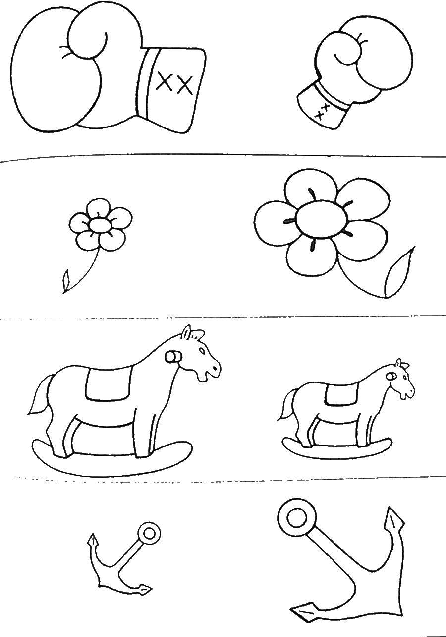 Coloring Large and small. Category Riddles. Tags:  big , little, puzzles.