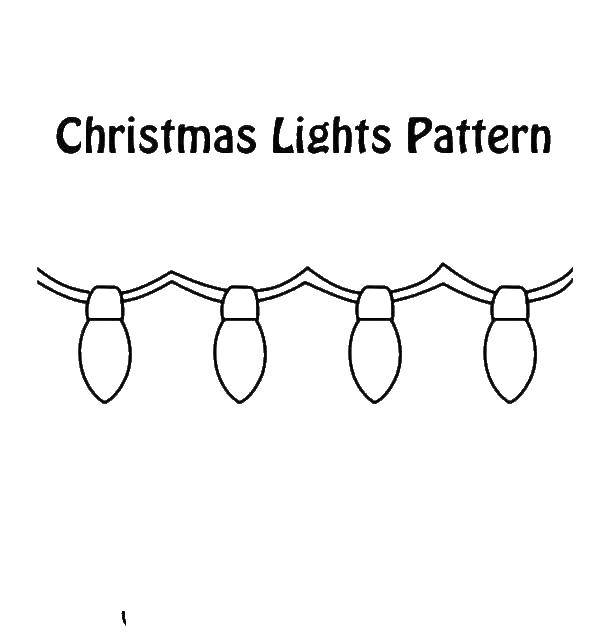 Coloring Garland. Category Lamp. Tags:  the garland, lamp.