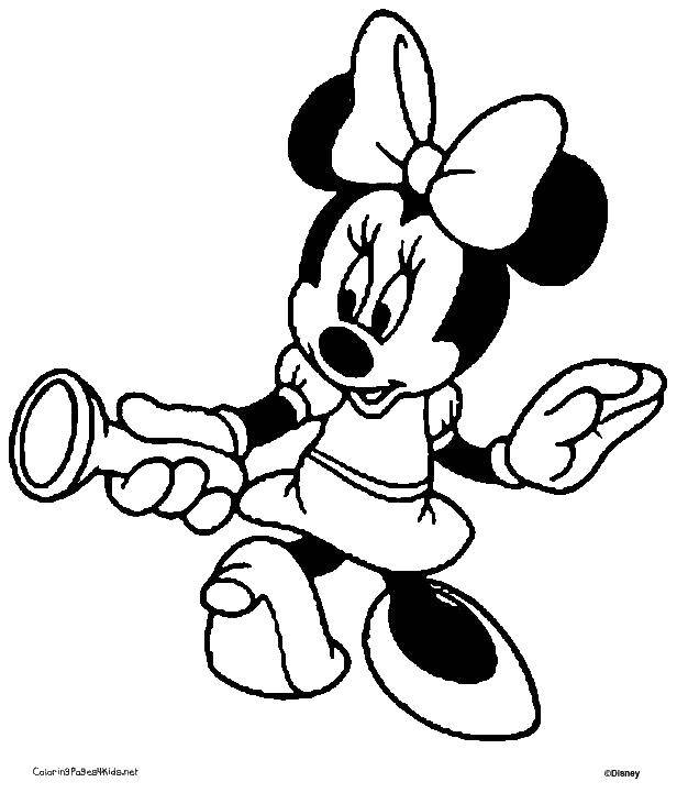 Coloring Mrs. mouse with flashlight. Category Mickey mouse. Tags:  Mrs. mouse, flashlight.