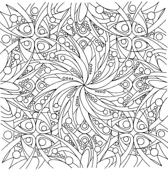 Coloring Flower patterns. Category Patterns with flowers. Tags:  patterns, flowers.