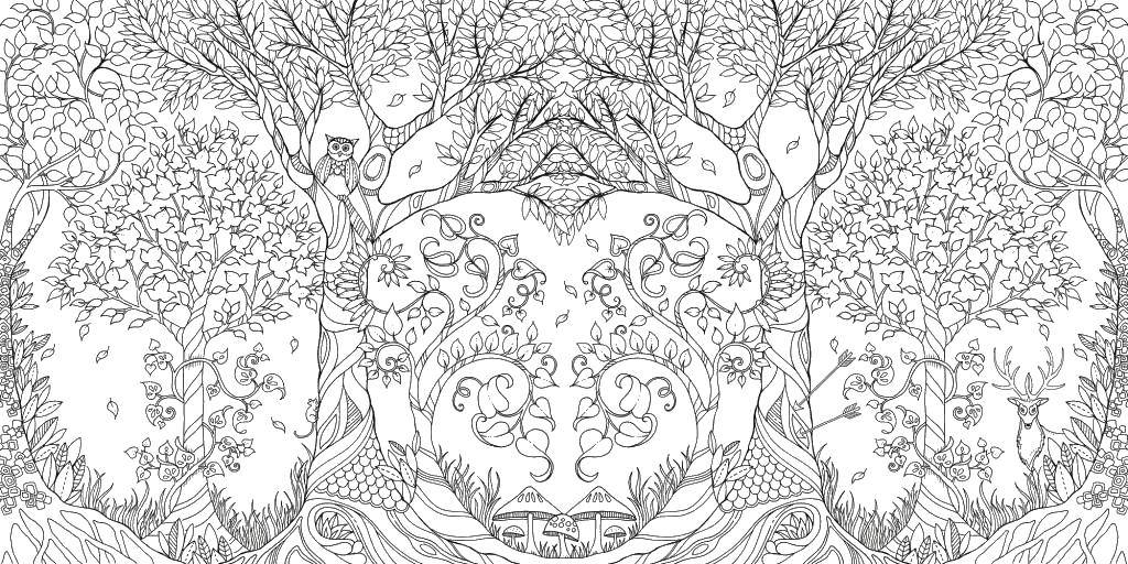 Coloring Patterns. Category patterns. Tags:  patterns, trees, antistress.