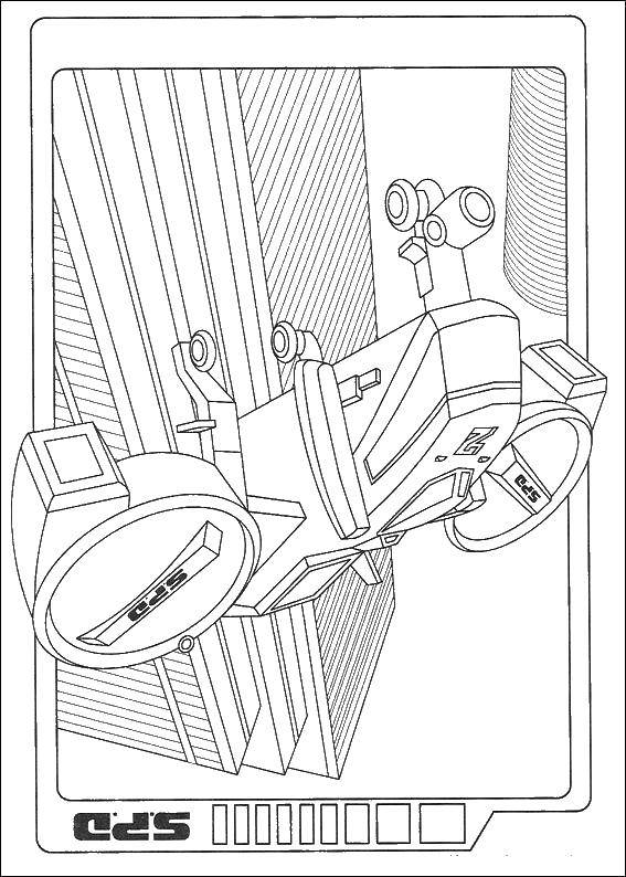 Coloring Motorcycle. Category transportation. Tags:  transportation, motorcycles.