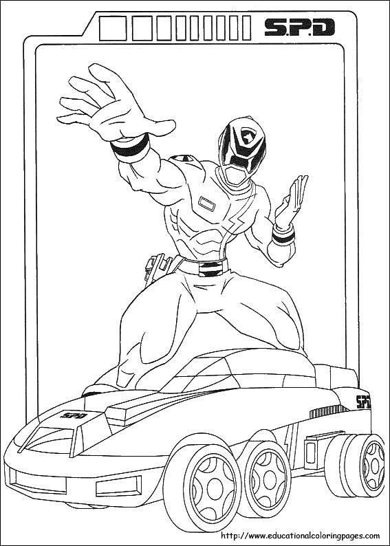 Coloring Ranger, the car. Category The Rangers . Tags:  cartoons, Rangers.