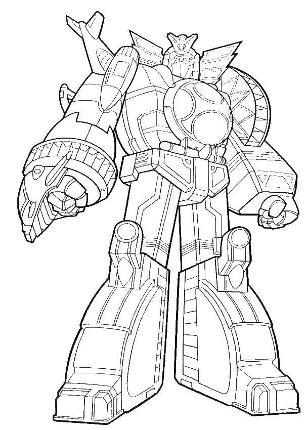 Coloring Ranger transformer. Category the Rangers . Tags:  the Rangers , transformers.