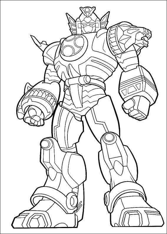 Coloring Mega Zord. Category Power Rangers. Tags:  Power Rangers.