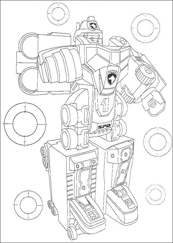 Coloring Power Ranger Zord. Category the Rangers . Tags:  Power Rangers, Zord.