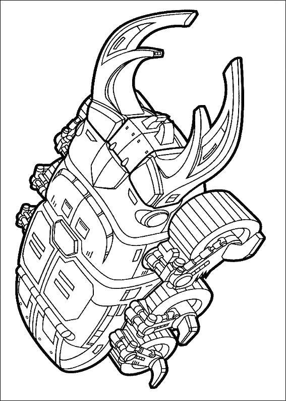 Coloring Power Rangers. Category the Rangers . Tags:  Power Rangers, beetle car.
