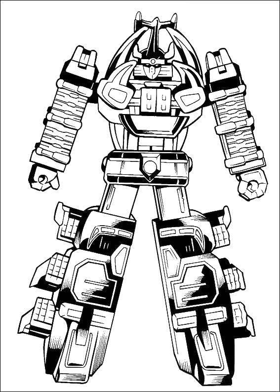 Coloring Ranger transformer. Category the Rangers . Tags:  the Rangers , transformers, cartoons.