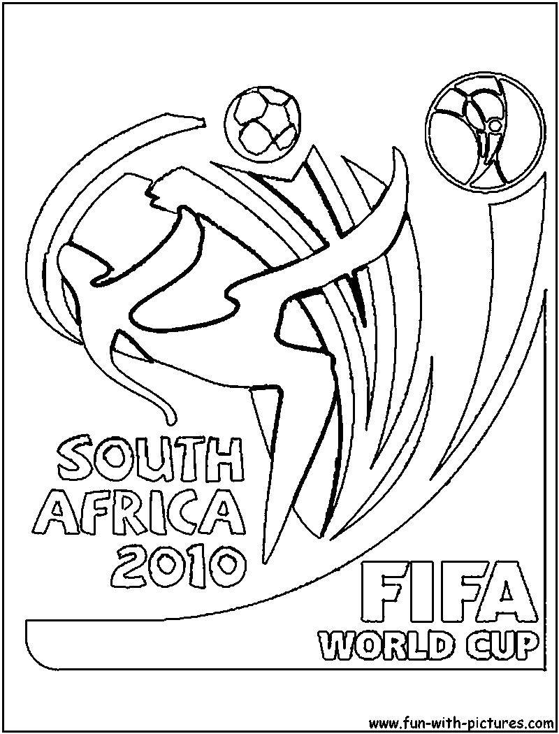 Название: Раскраска Чемпионат мира по футболу в юар. Категория: Футбол. Теги: футбол, чемпионат мира по футболу, ЮАР.