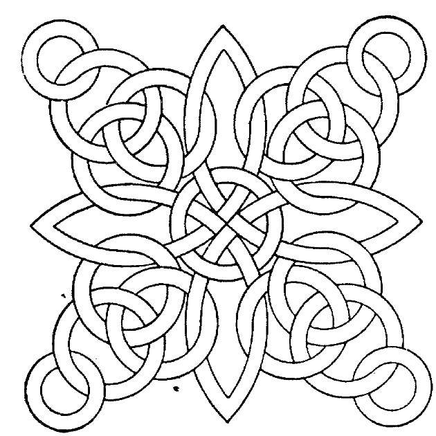 Coloring Pattern. Category With patterns. Tags:  pattern, flower.