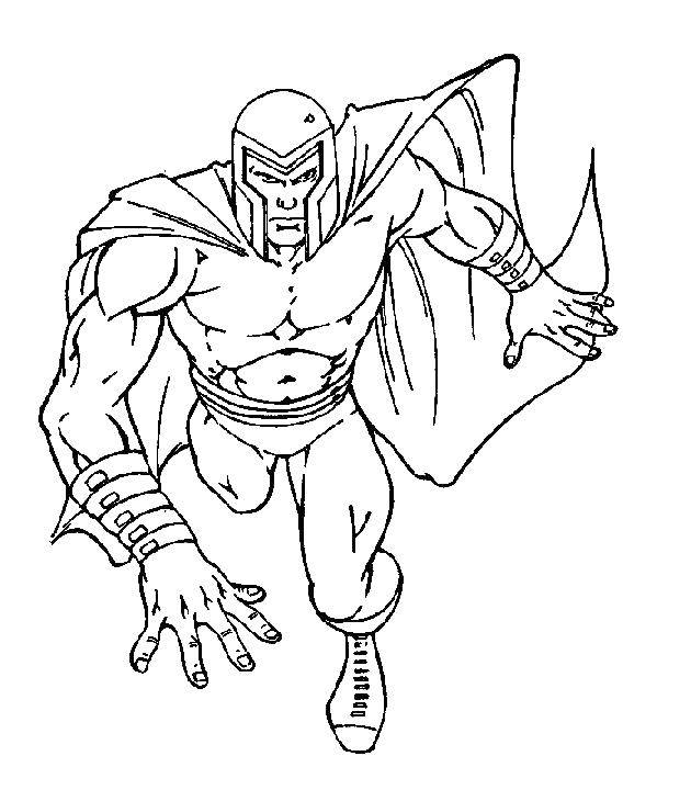 Coloring People mutant in a cloak. Category X-men. Tags:  cloak, mutant.