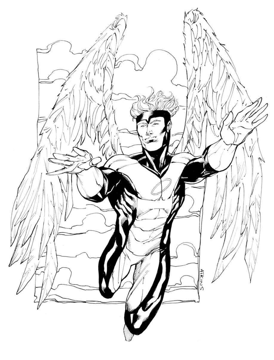 Coloring The flying mutant. Category X-men. Tags:  mutants.
