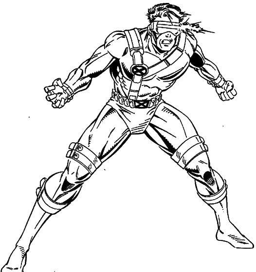 Название: Раскраска Супер человек мутант. Категория: Люди икс. Теги: мутант.