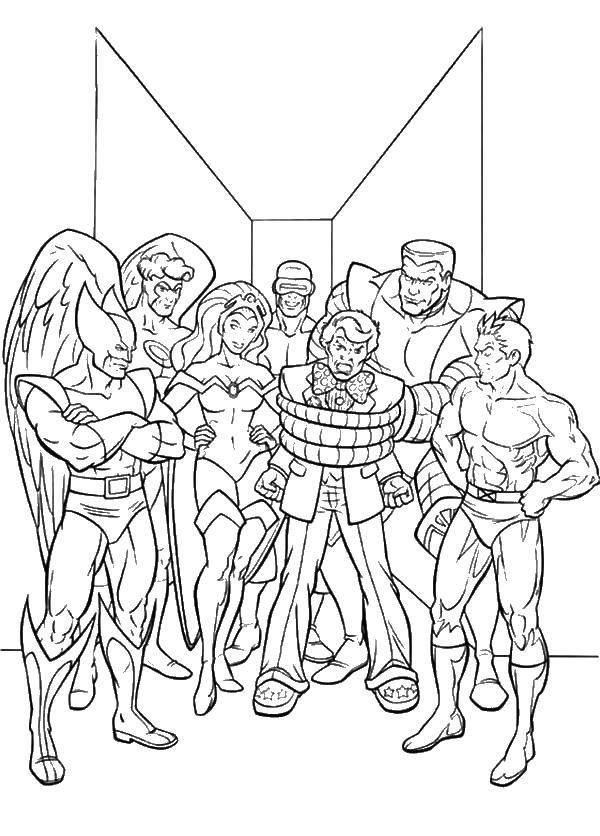 Coloring Team x-men. Category X-men. Tags:  Comics, X-Men.