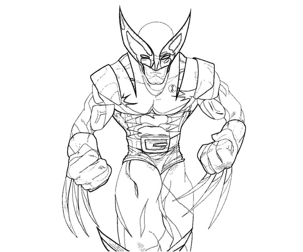 Coloring Wolverine Logan. Category X-men. Tags:  Comics, X-Men.