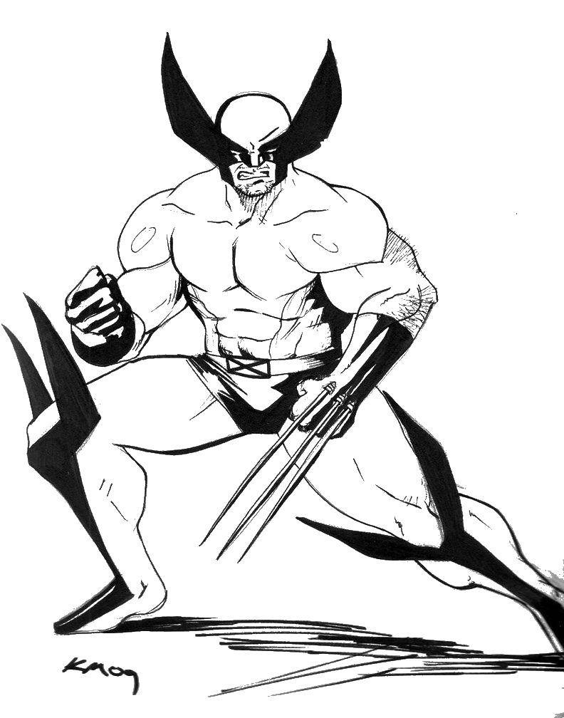 Coloring Wolverine.. Category X-men. Tags:  Comics, X-Men.