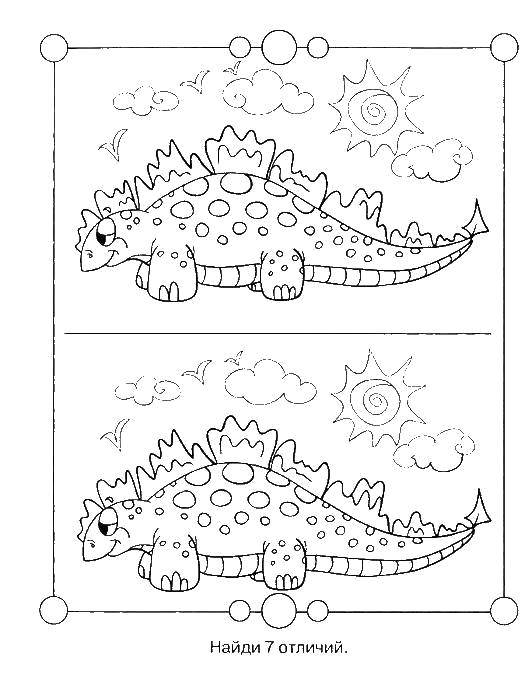 Coloring 7 differences. Category riddles for kids. Tags:  Teaching coloring, logic.