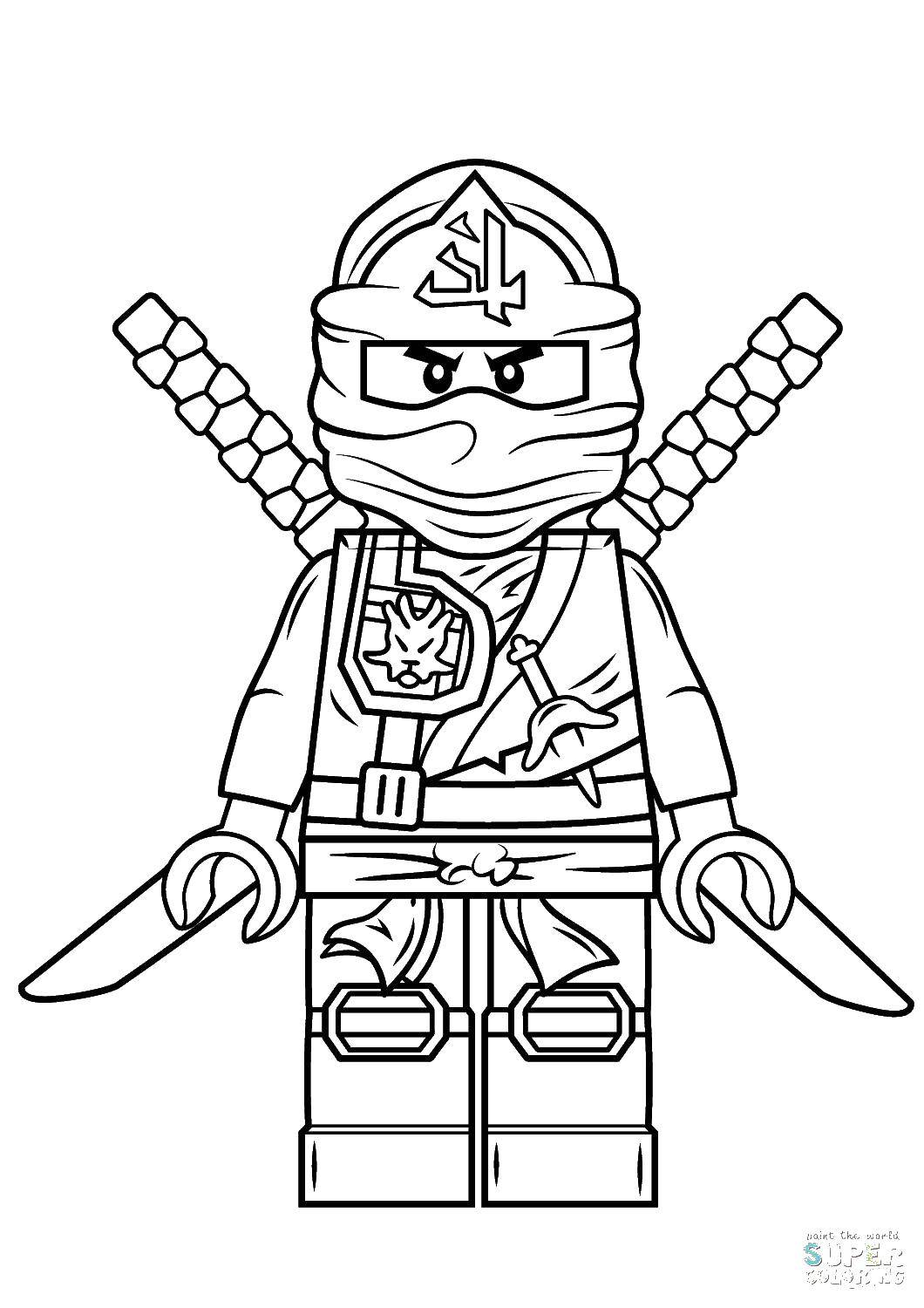 Coloring Ninja th.. Category ninja . Tags:  Ninja , designer, LEGO.