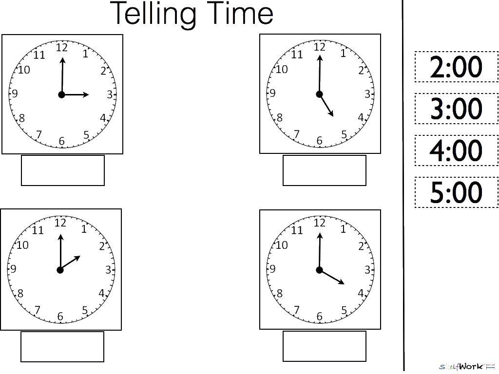 Картинки часов для изучения времени